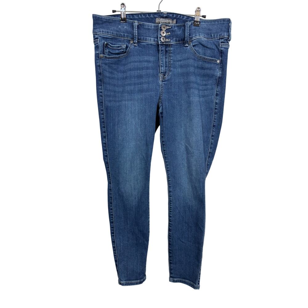 Torrid Super Soft Jegging Jeans Womens 14S Blue High Rise Stretch Skinny